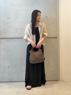 「URBAN RESEARCH ROSSO（アーバンリサーチロッソ）のVIOLAd’ORO　サンドロ（ハンドバッグ、ブラウン系）」を使った、meiさん（レディース・157cm）の春コーディネート