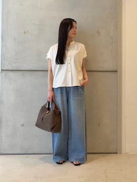 「URBAN RESEARCH DOORS（アーバンリサーチドアーズ）のアンクルストラップフラットサンダル（サンダル、ブラック系）」を使った、meiさん（レディース・157cm）の春コーディネート
