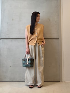 「URBAN RESEARCH Sonny Label（アーバンリサーチサニーレーベル）のアイテム（パンツ）」を使った、meiさん（レディース・157cm）の夏コーディネート