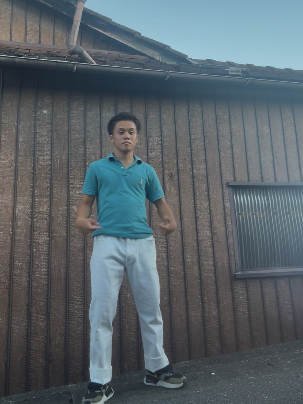 「夏コーデ」｜「Levi'sのLevi's/リーバイス WORKWEAR 568(TM) ジーンズ ルーズストレート カーペンター（デニムパンツ、ホワイト系）」を使った、llgxivfさん（骨格ストレート・メンズ・156cm）の夏コーディネートの1枚目の写真