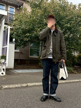 「アイテム（ブーツ）」を使った、hitohitoshi0413さん（メンズ・180cm）の冬コーディネート