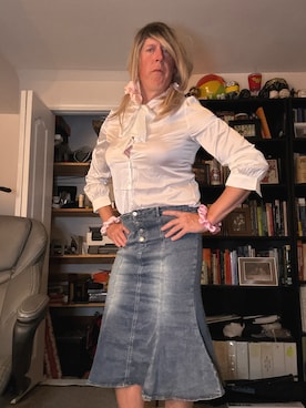 「アイテム（ビジネスシャツ）」を使った、lilypak291さん（レディース・175cm）の秋コーディネート