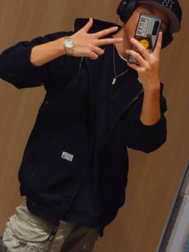 「アイテム（パーカー）」を使った、kcei0504さん（メンズ・175cm・10代）の秋コーディネート