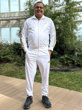 「アイテム（ジャージ）」を使った、SMさん（メンズ・181cm）の秋コーディネート