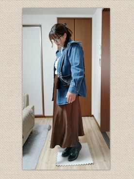 「アイテム（ボディバッグ/ウエストポーチ）」を使った、kirinさん（レディース・169cm）の秋コーディネート