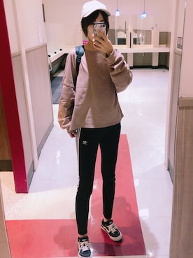 「トラックパンツコーデ」｜romigayaさん（レディース・161cm）の春コーディネート