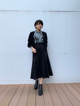 「NARACAMICIE（ナラカミーチェ）のアイテム」を使った、kmmr94さん（レディース・161cm）の冬コーディネート