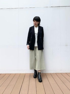 「ナラカミーチェ」｜「アイテム（ジャケット/アウター）」を使った、kmmr94さん（レディース・161cm）の秋コーディネート