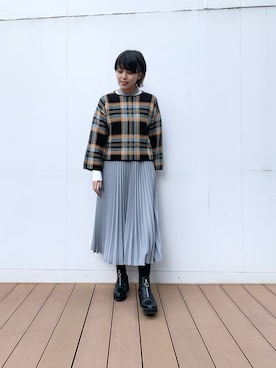 「NARACAMICIE（ナラカミーチェ）のアイテム（ワンピース/ドレス）」を使った、kmmr94さん（レディース・161cm）の秋コーディネート