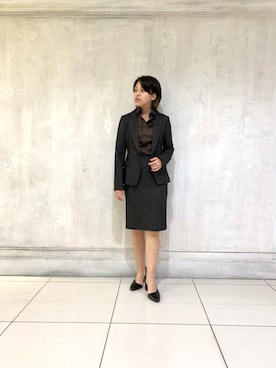 「NARACAMICIE（ナラカミーチェ）のアイテム（テーラードジャケット）」を使った、kmmr94さん（レディース・161cm）の秋コーディネート