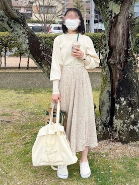 ふさん（レディース・156cm）の春コーディネート