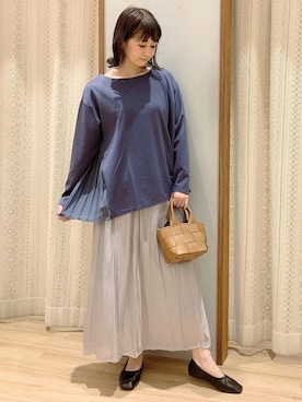 「編み込みバッグ」｜satomikamoさん（レディース・162cm）の秋コーディネート