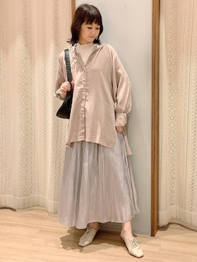 「ハイネックトップス」｜satomikamoさん（レディース・162cm）の秋コーディネート