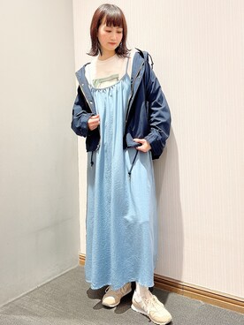 「セットアイテム」｜「アイテム（マウンテンパーカー）」を使った、satomikamoさん（レディース・162cm）の冬コーディネート