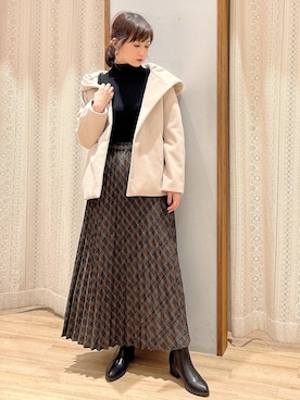 「オリエンタルトラフィック」｜「アイテム（その他アウター）」を使った、satomikamoさん（レディース・162cm）の秋コーディネート