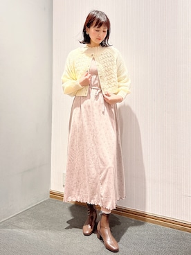 「部屋着」｜「アイテム（ワンピース/ドレス）」を使った、satomikamoさん（レディース・162cm）の冬コーディネート