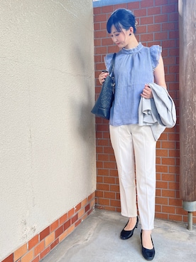 「Maison de FLEUR（メゾンドフルール）のアイテム」を使った、satomikamoさん（レディース・162cm）の夏コーディネート