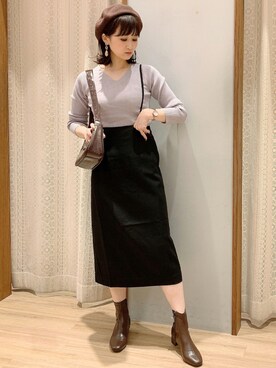 「オリエンタルトラフィック」｜「アイテム（帽子）」を使った、satomikamoさん（レディース・162cm）の秋コーディネート