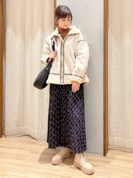 「オリエンタルトラフィック」｜「アイテム（その他アウター）」を使った、satomikamoさん（レディース・162cm）の秋コーディネート