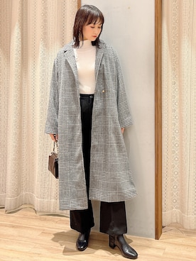 「オリエンタルトラフィック」｜「アイテム（チェスターコート）」を使った、satomikamoさん（レディース・162cm）の秋コーディネート