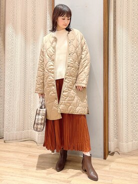 「30代ファッション」｜「アイテム（その他アウター）」を使った、satomikamoさん（レディース・162cm）の秋コーディネート