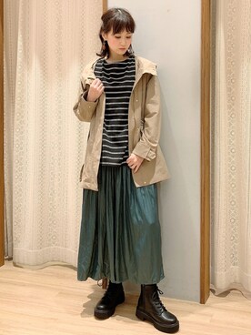 「オリエンタルトラフィック」｜「アイテム（その他アウター）」を使った、satomikamoさん（レディース・162cm）の秋コーディネート