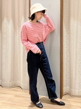 「オリエンタルトラフィック」｜「アイテム（帽子）」を使った、satomikamoさん（レディース・162cm）の秋コーディネート