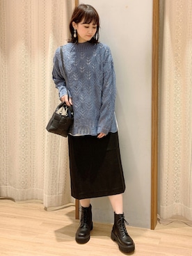 「編み込みバッグ」｜satomikamoさん（レディース・162cm）の秋コーディネート