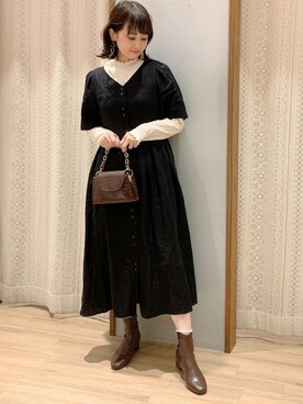 「WEB限定アイテム」｜satomikamoさん（レディース・162cm）の秋コーディネート