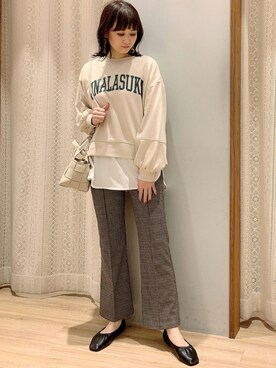 「編み込みバッグ」｜satomikamoさん（レディース・162cm）の秋コーディネート