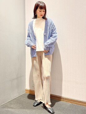 「デニムライク」｜satomikamoさん（レディース・162cm）の冬コーディネート