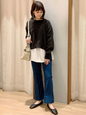 「編み込みバッグ」｜satomikamoさん（レディース・162cm）の秋コーディネート