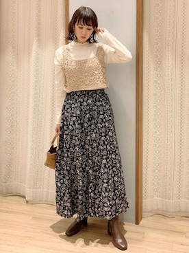 「編み込みバッグ」｜satomikamoさん（レディース・162cm）の秋コーディネート