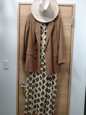「ガラワンピース」｜Maariさん（レディース・164cm）の夏コーディネート