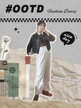 「earth（アース）のアイテム」を使った、大和シヲリさん（レディース・168cm）の春コーディネート