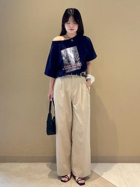 「アイテム（チノパンツ）」を使った、nodokaさん（レディース・161cm・20代）の夏コーディネート