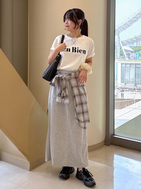 「アイテム（シュシュ）」を使った、nodokaさん（レディース・161cm・20代）の夏コーディネート