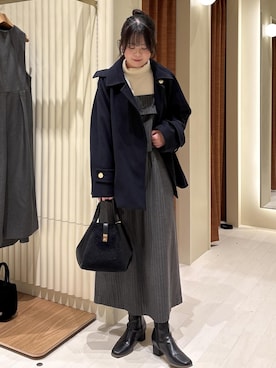 「アイテム（その他アウター）」を使った、nodokaさん（レディース・161cm・20代）の秋コーディネート