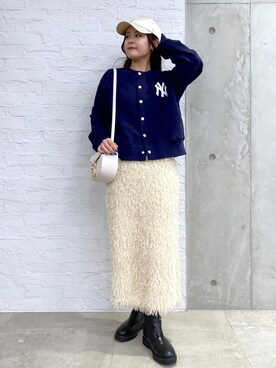 「ROPÉ PICNIC」｜「アイテム（キャップ）」を使った、nodokaさん（レディース・161cm）の秋コーディネート