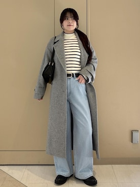 「ニット/セーター」｜「アイテム（シューズ）」を使った、nodokaさん（レディース・161cm）の冬コーディネート