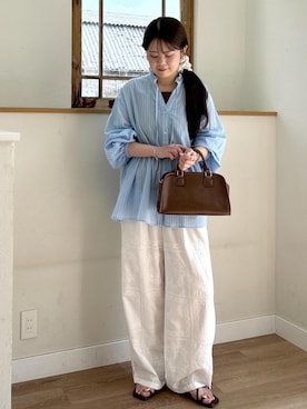 「ROPE' PICNIC（ロペピクニック）のアイテム」を使った、nodokaさん（レディース・161cm）の春コーディネート