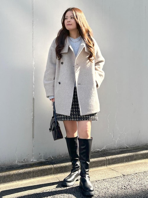 セール】ツイードチェックミニスカート/セットアップ対応・リンク