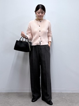 「ROPE' PICNIC（ロペピクニック）のアイテム（カーディガン/ボレロ）」を使った、nodokaさん（レディース・161cm）の秋コーディネート