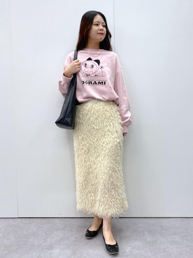 「ROPÉ PICNIC」｜「アイテム（スウェット）」を使った、nodokaさん（レディース・161cm）の秋コーディネート