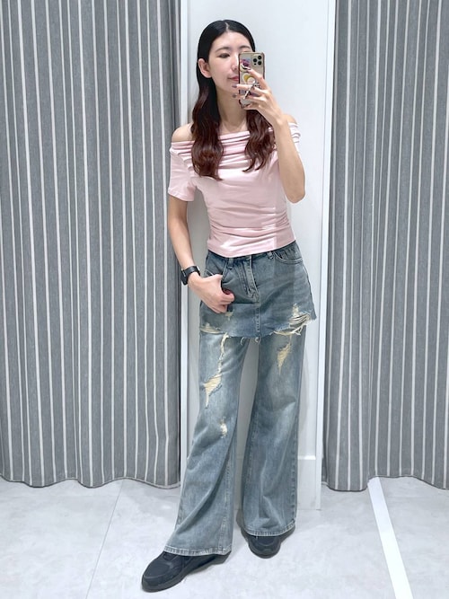 セール】【2025SS】レイヤードデニムパンツ（デニムパンツ