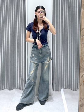 「デート/ロマンティック」｜まゆさん（レディース・167cm）の夏コーディネート