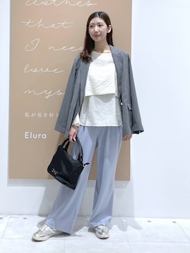 「Elura（エルーラ）のアイテム」を使った、まゆさん（レディース・167cm）の春コーディネート