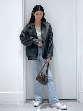 「FOREVER 21」｜「アイテム（ジャケット/アウター）」を使った、まゆさん（レディース・167cm）の春コーディネート
