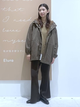 「デート/ロマンティック」｜「アイテム（マウンテンパーカー）」を使った、まゆさん（レディース・167cm）の秋コーディネート