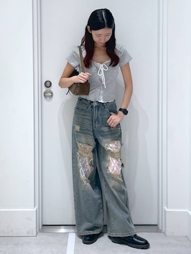 「FOREVER 21（フォーエバー トゥエンティーワン）のアイテム」を使った、まゆさん（レディース・167cm）の夏コーディネート